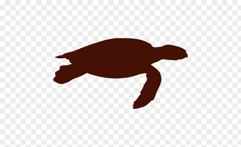 Silhouette Sea Turtle Clip Art PNG