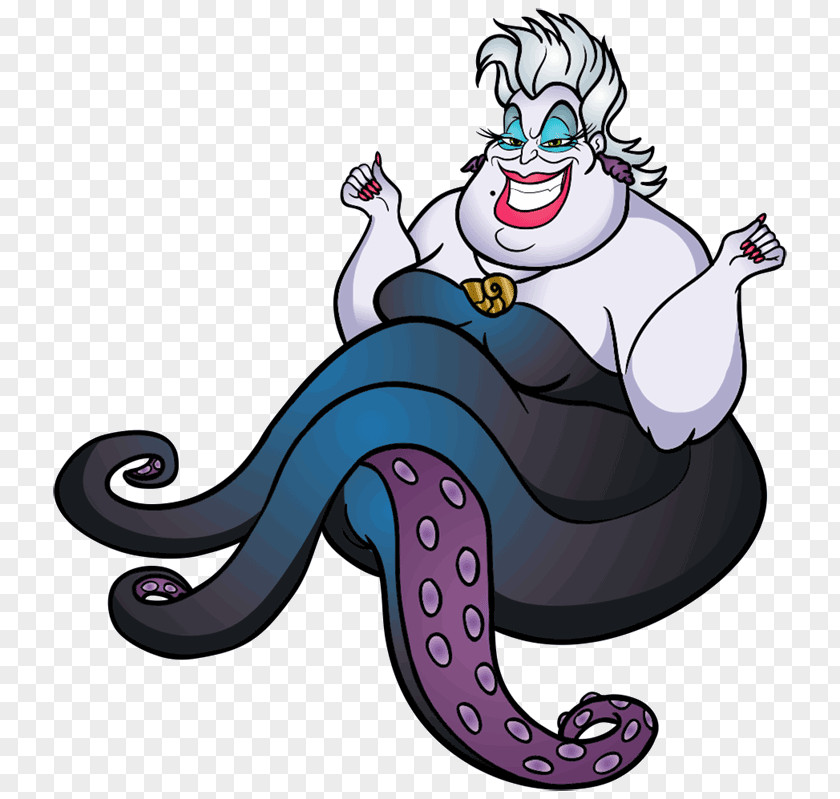 Drawing Mermaid Ursula Evil Queen Maleficent Villain PNG