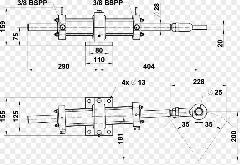 Hydraulic Cylinder Icon Hydraulics Engineering Pneumatic PNG