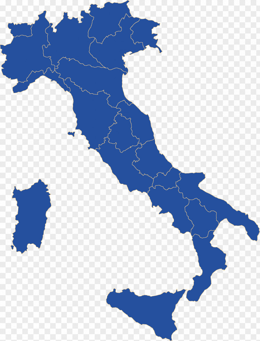 Map Regions Of Italy World Flag PNG