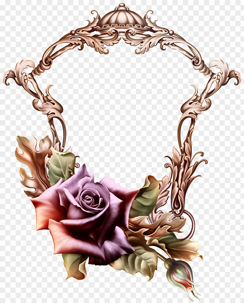 Picture Frame Rose Order PNG