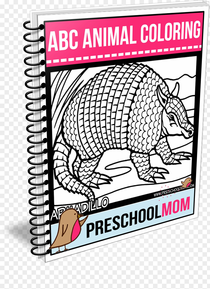 Professional Cv Nine-banded Armadillo Mammal Bear Coloring Book PNG