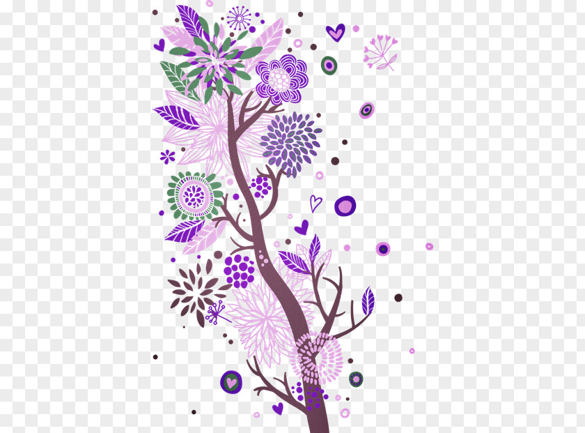 ROXO Floral Design Wall Decal Arabesque PNG