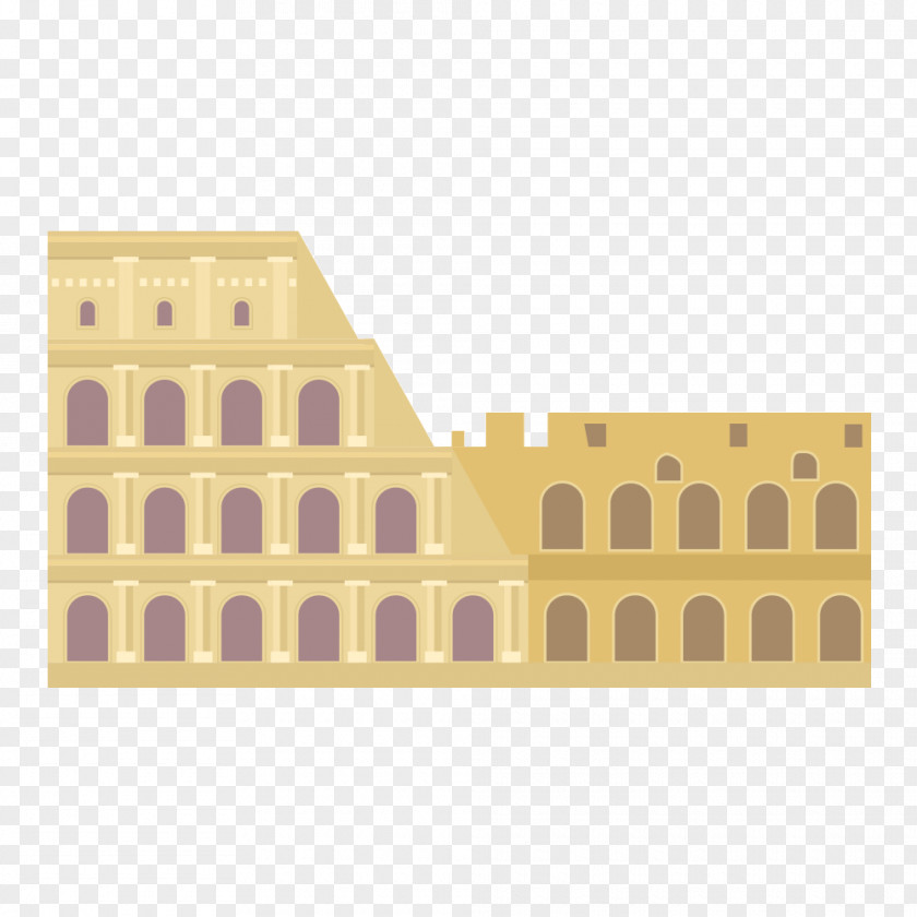 Colosseum Material Pisa Euclidean Vector Illustration PNG