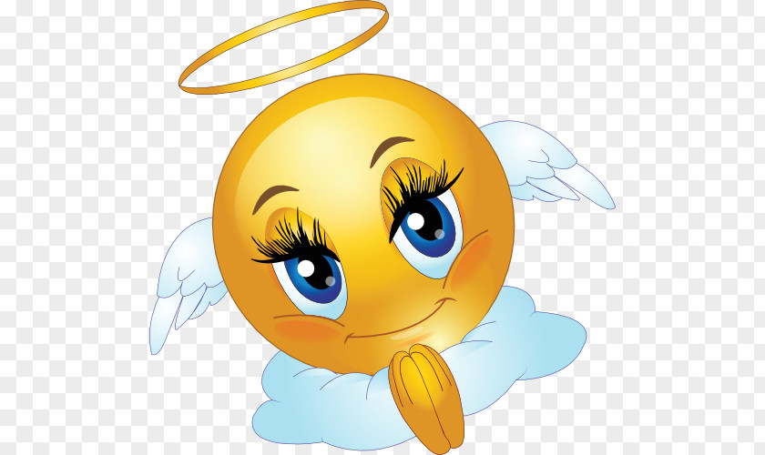 Emoticons Smiley Emoticon Angel Emoji Clip Art PNG