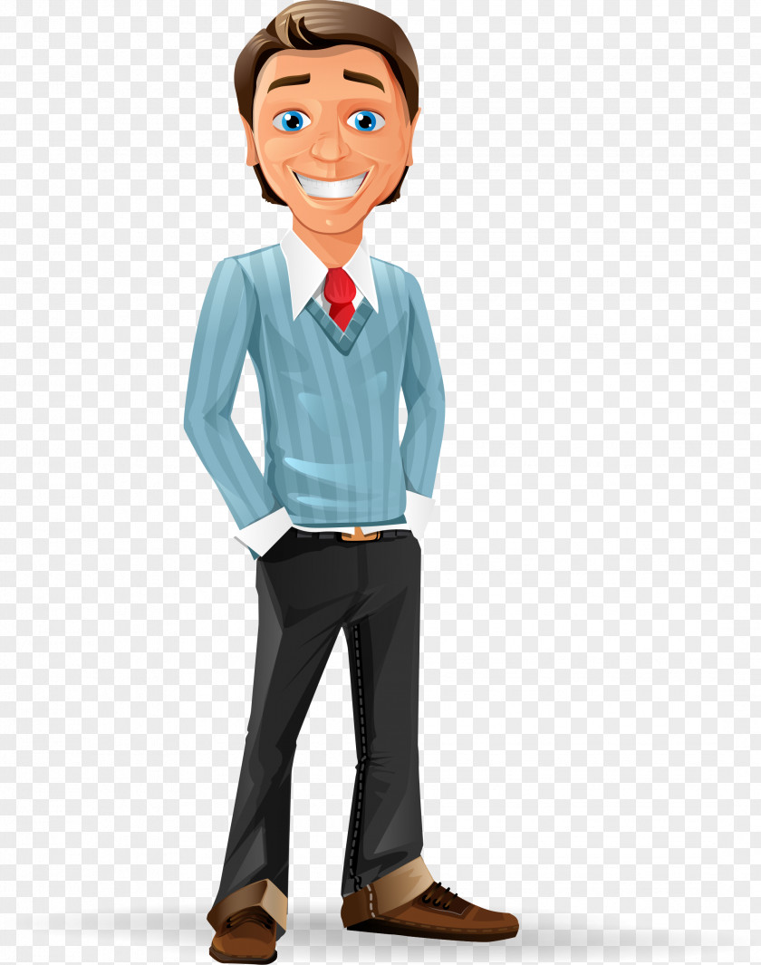 Hand-drawn Cartoon Of Business People In My Pocket Businessperson PNG