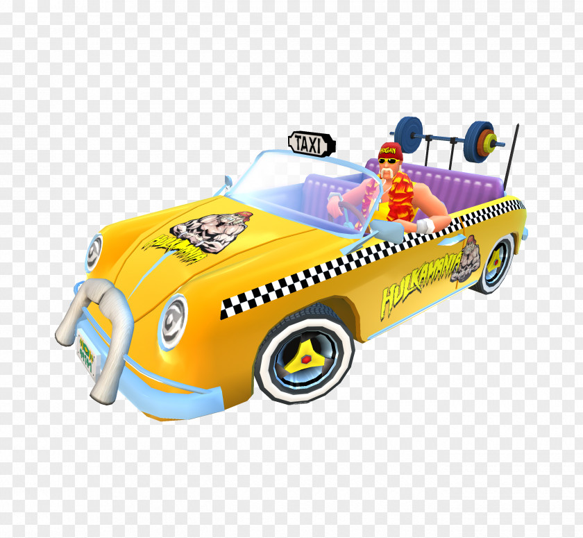 Hulk Hogan Crazy Taxi: City Rush Car Sega PNG