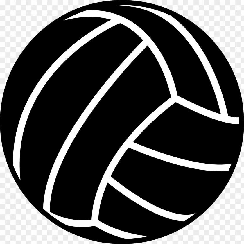 Netball Beach Volleyball Sport Black Clip Art PNG