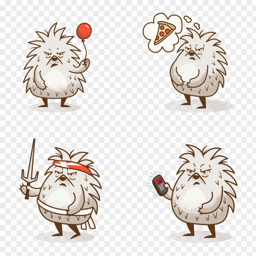 Porcupine Rooster Illustrator Chicken Cartoon PNG