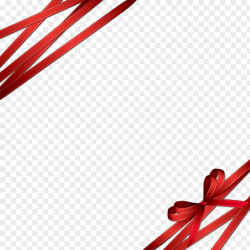 Ribbon Red Silk PNG