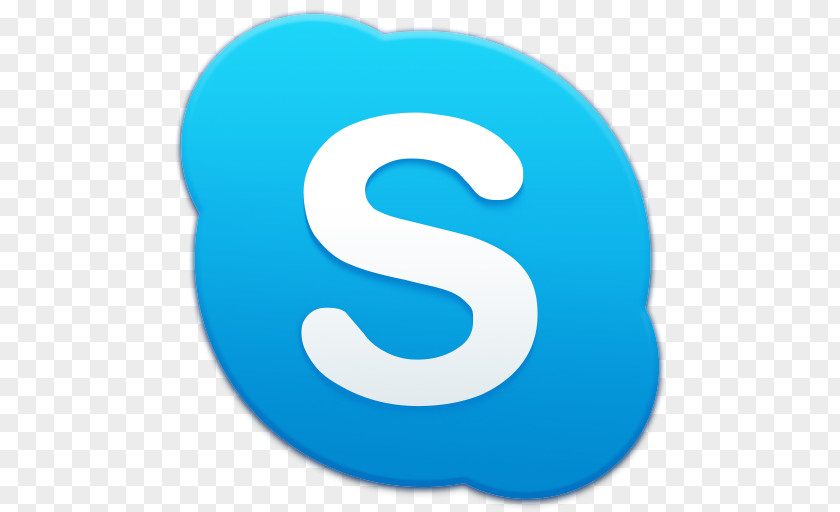 Skype Blue Text Symbol Aqua PNG