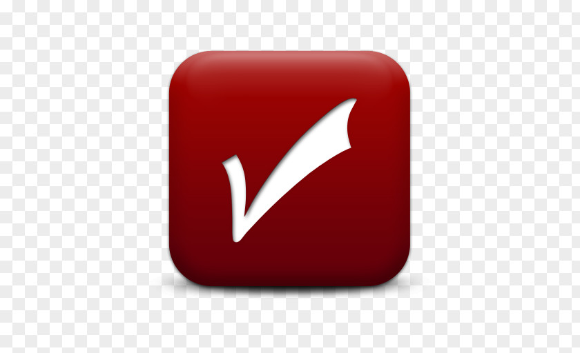 Symbol Red Check Mark PNG