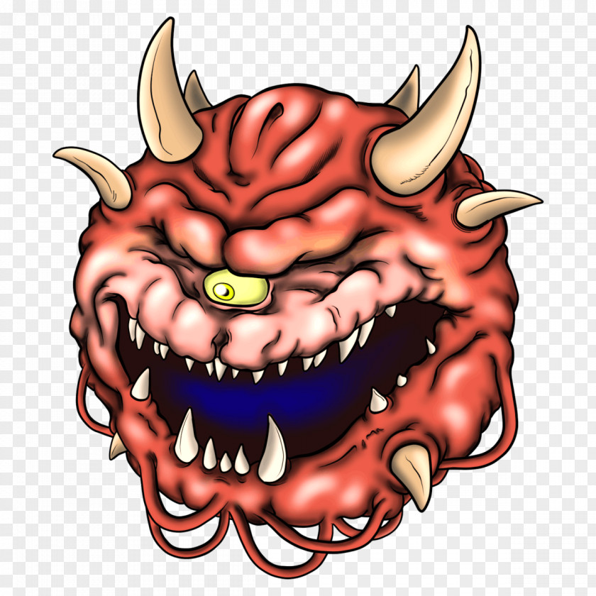 Evil Bunnies Doom Dragon Quest V Cacodemon Monster PNG