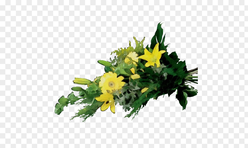 Hypericum Leaf Flower Plant Yellow Bouquet Cut Flowers PNG