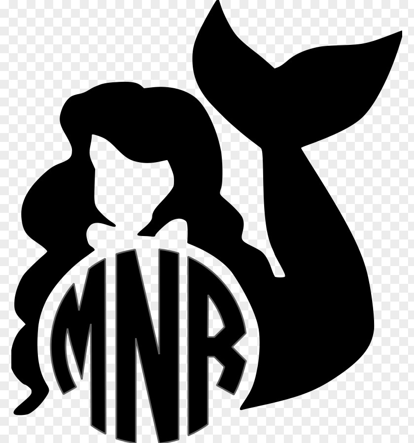 Minnie Mouse Ariel Monogram Disney Princess Mermaid PNG