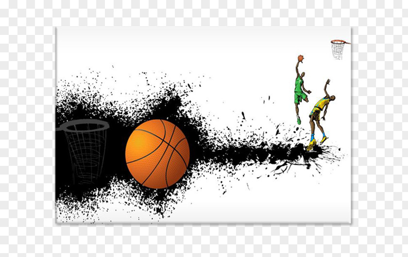 Basketball Player Slam Dunk Clip Art PNG