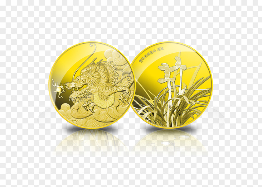 Gold Coin Sphere PNG