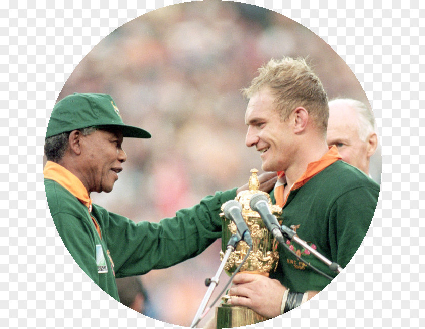 Mandela Francois Pienaar 1995 Rugby World Cup South Africa National Union Team England PNG