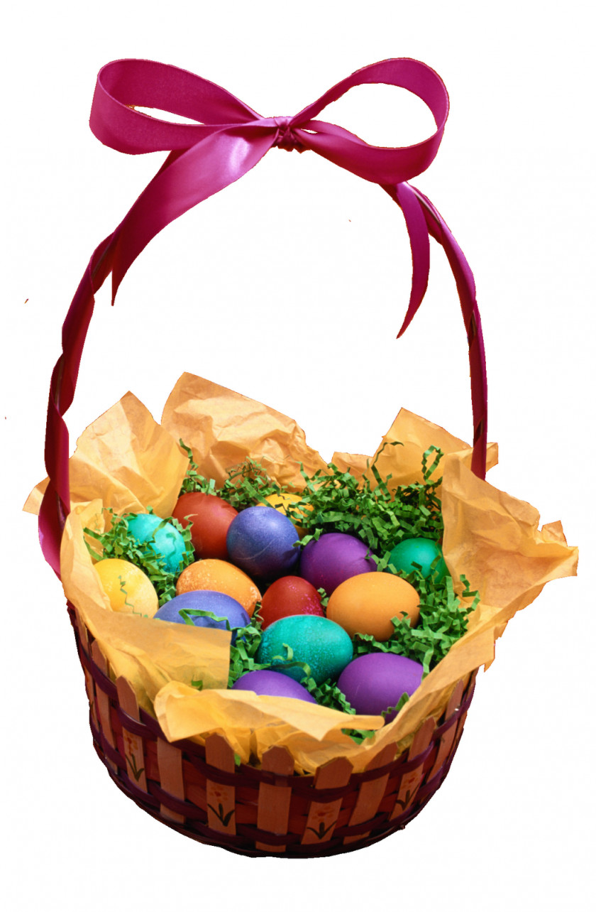 Pascoa Easter Egg Basket PNG