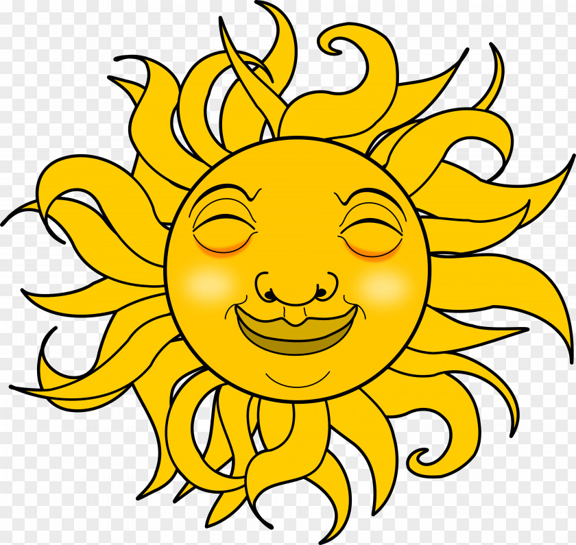 Smiley The Sun Clip Art PNG