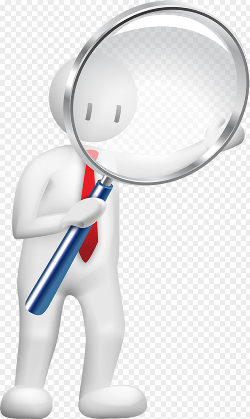 A Doctor Holding Magnifying Glass Template Business Information Data Recovery Computer File PNG