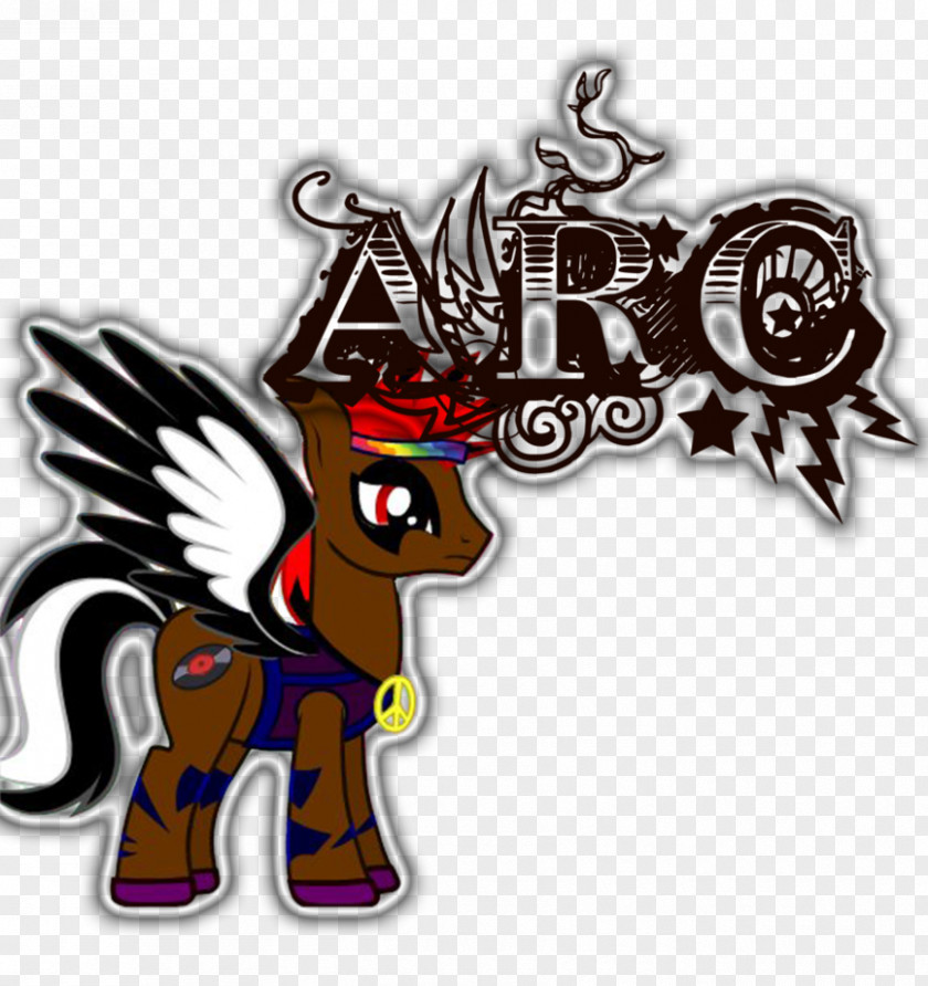 Horse Cartoon Legendary Creature Font PNG