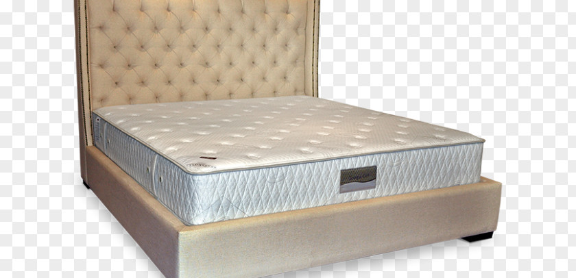 Latex Mattress Bed Frame Bedside Tables Box-spring PNG