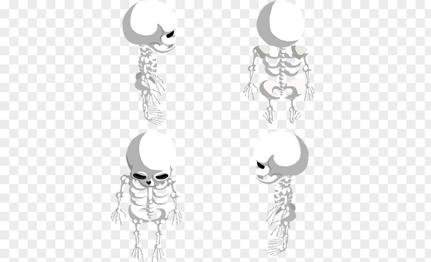 Minecraft Skeleton Earring Sketch Visual Arts Body Jewellery PNG