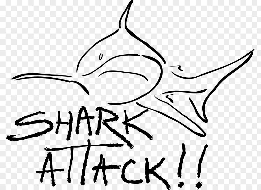 Shark Attack Drawing Clip Art PNG