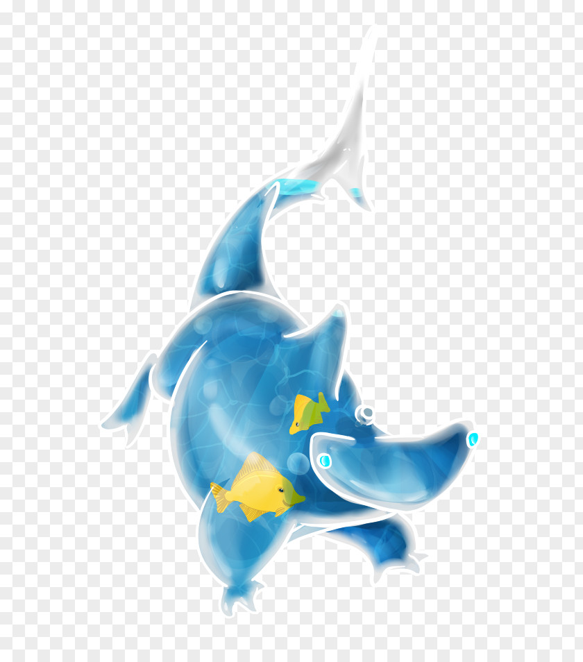 Shark Tank Dolphin Cobalt Blue Marine Biology Desktop Wallpaper PNG