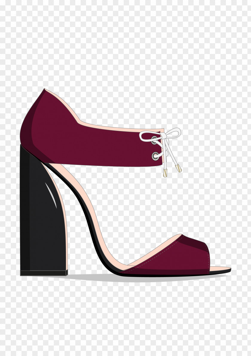 Footwear High Heels Purple Shoe Pink PNG
