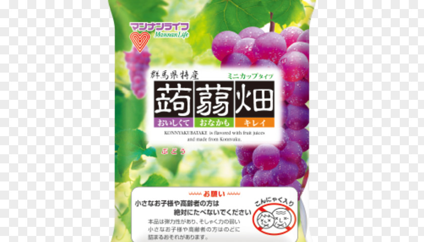 Grape Jelly Gelatin Dessert Konjac MannanLife Juice こんにゃくゼリー PNG