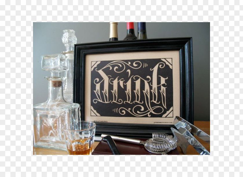 House Cigar Box Glass Label PNG