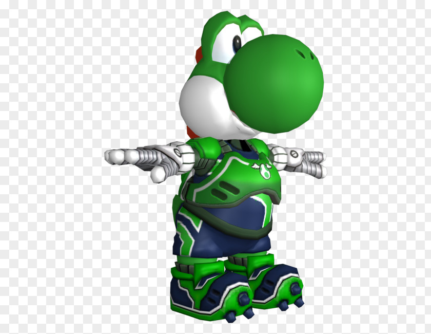Mario Strikers Charged Super Luigi & Yoshi PNG