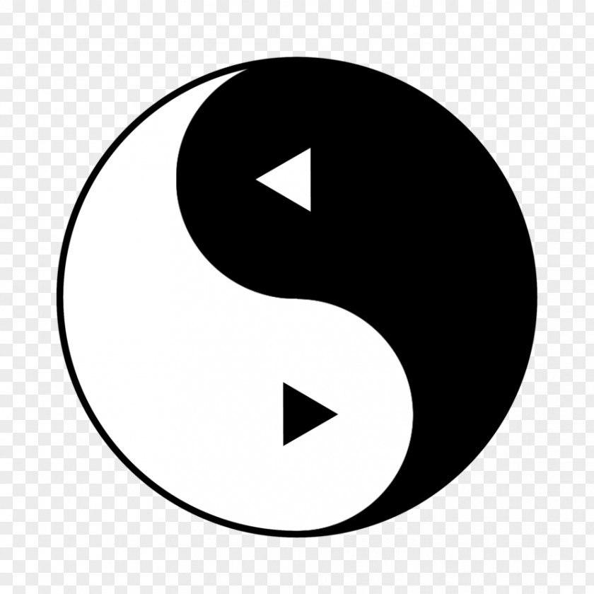 Symbol Yin And Yang Sign Black White PNG