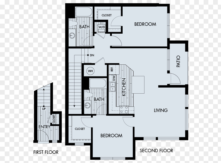 2D Floor Plan Parker Vela Meridian Apartments Lone Tree Englewood PNG
