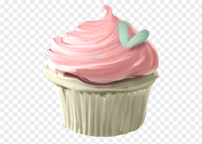 Cup Buttercream Cupcake Flavor Frozen Dessert PNG