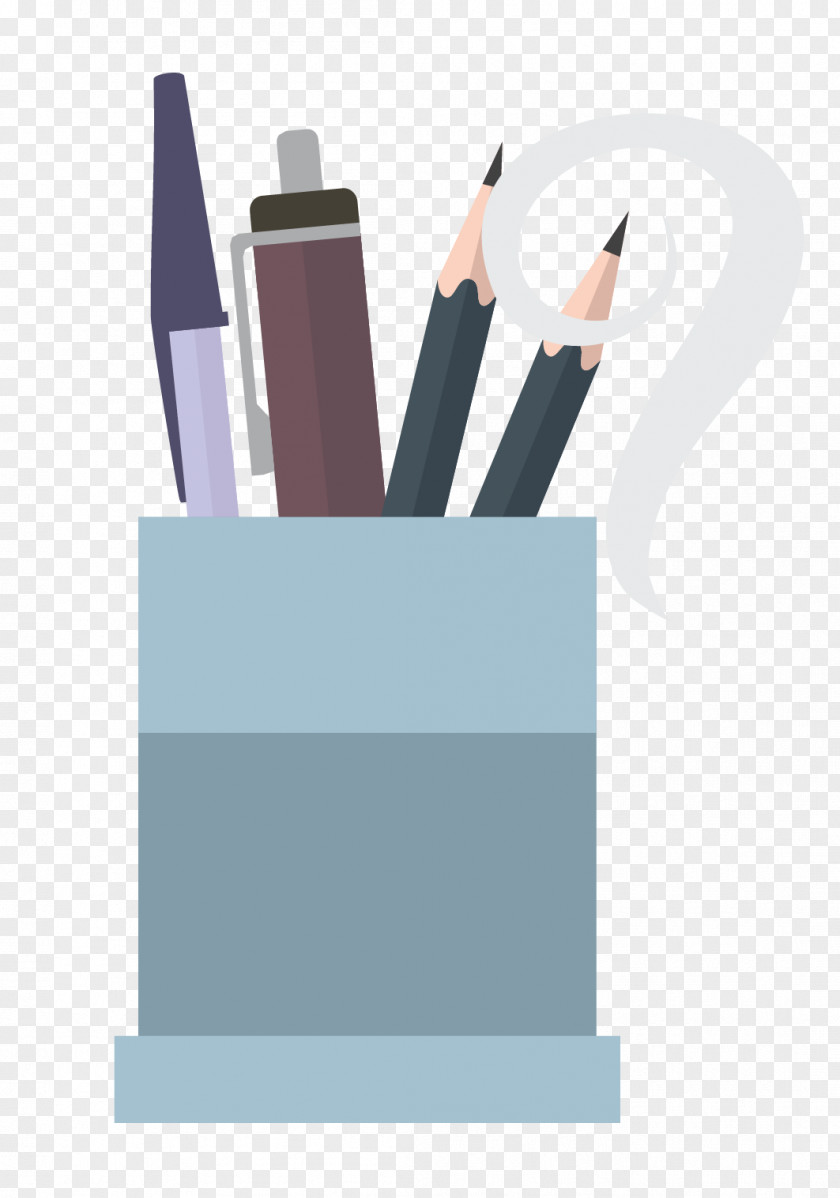 Filled With A Variety Of Pen Office Supplies PNG