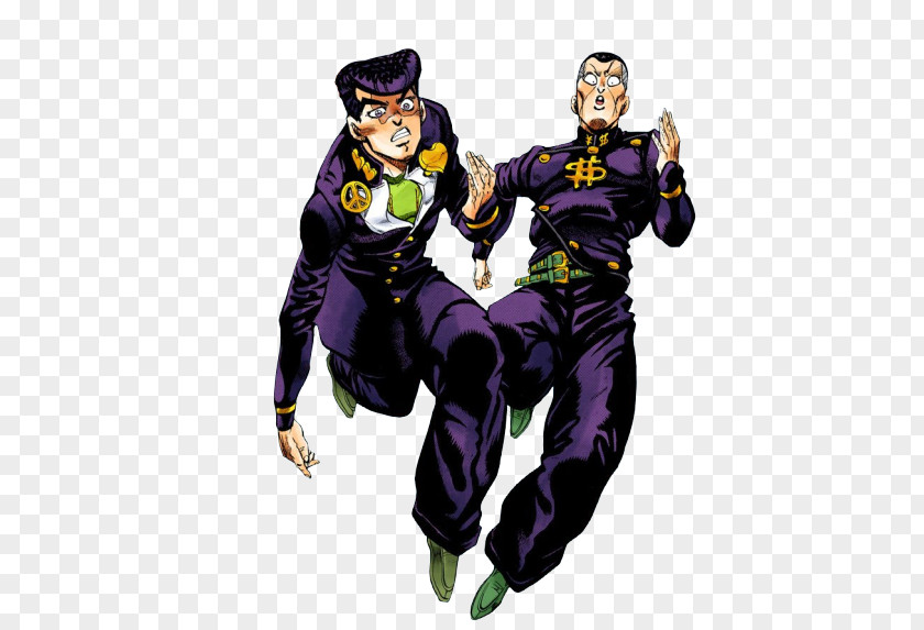 Josuke Higashikata Okuyasu Nijimura Jotaro Kujo JoJo's Bizarre Adventure Jonathan Joestar PNG