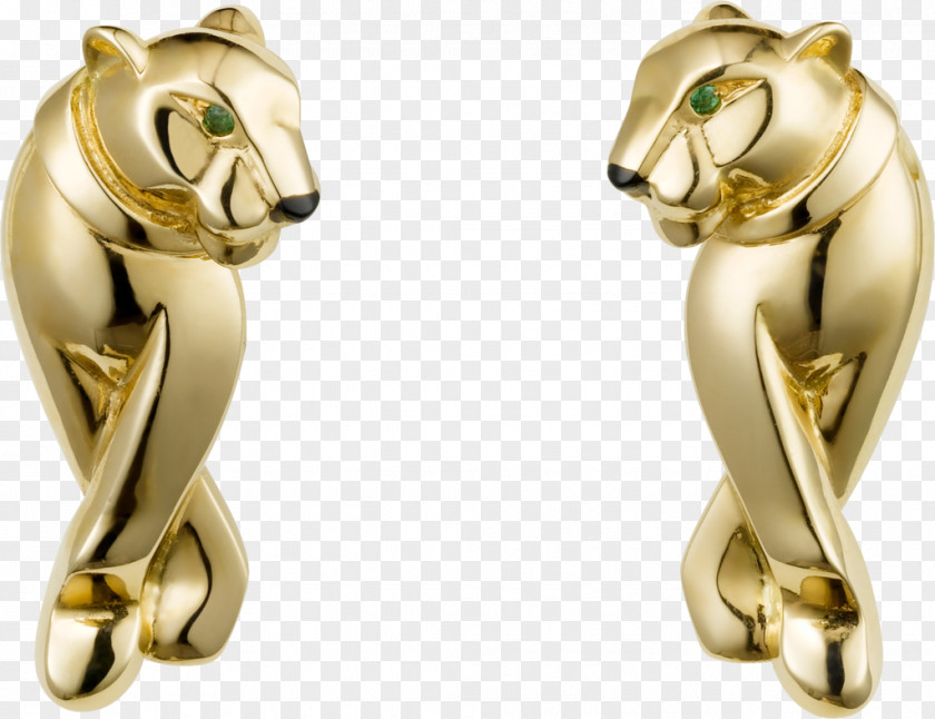 Leopard Earring Cartier Jewellery PNG