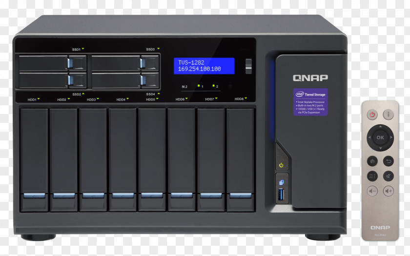 NAS DT TVS-1282T-I7-64G 12BAY 3 4GHZQC 64GB DDR4 4XGBE 2XTHB 5XUSB3.0 INIntel Intel QNAP TVS-1282T Network Storage Systems PNG