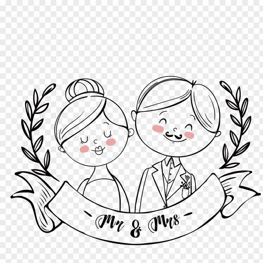 Vector Happy Couple Love Clip Art PNG