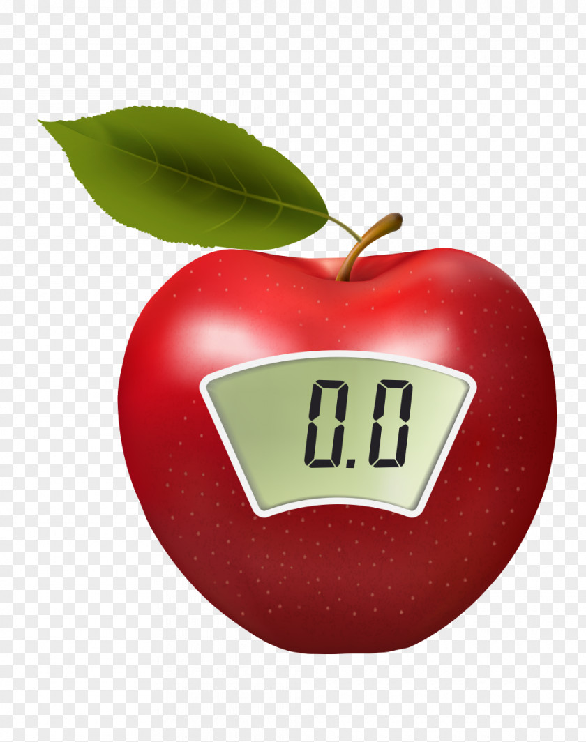 Vector Red Apple Counter Clip Art PNG