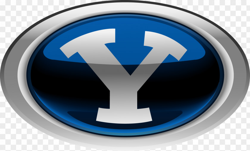English Logo Design Brigham Young University BYU Cougars Football Men's Soccer Basketball Rugby PNG