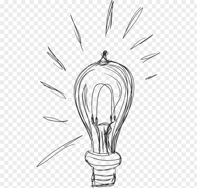 Pencil Light Bulb Incandescent Drawing PNG