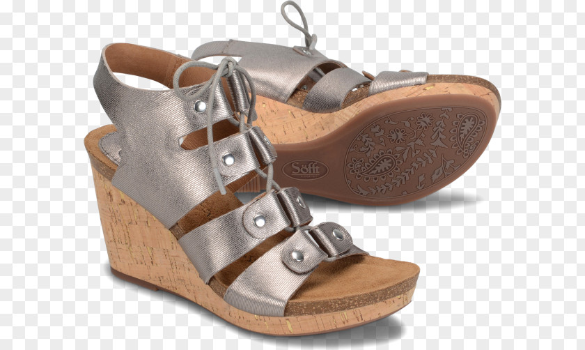 Ruelala For Her FootwearSandal Shoe Sofft Carita Leather Wedge Sandal PNG