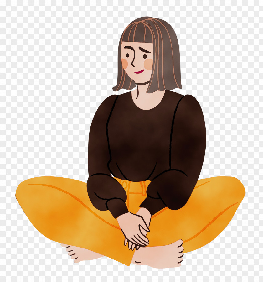 Cartoon Sitting PNG