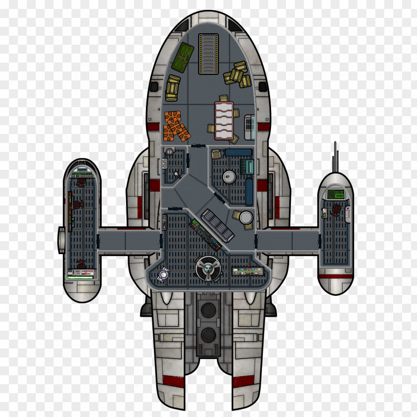 Sci Fi Spacecraft Ship Plan Floor Deck PNG