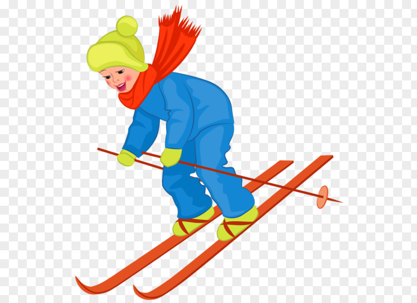 Cartoon Skiing Child Clip Art PNG