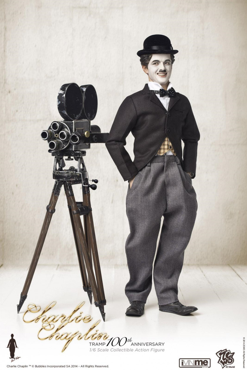 Charlie Chaplin The Tramp Action & Toy Figures Film Producer 1:6 Scale Modeling PNG